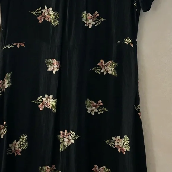 Volcom Black Floral Mini Dress - Picture 5 of 14